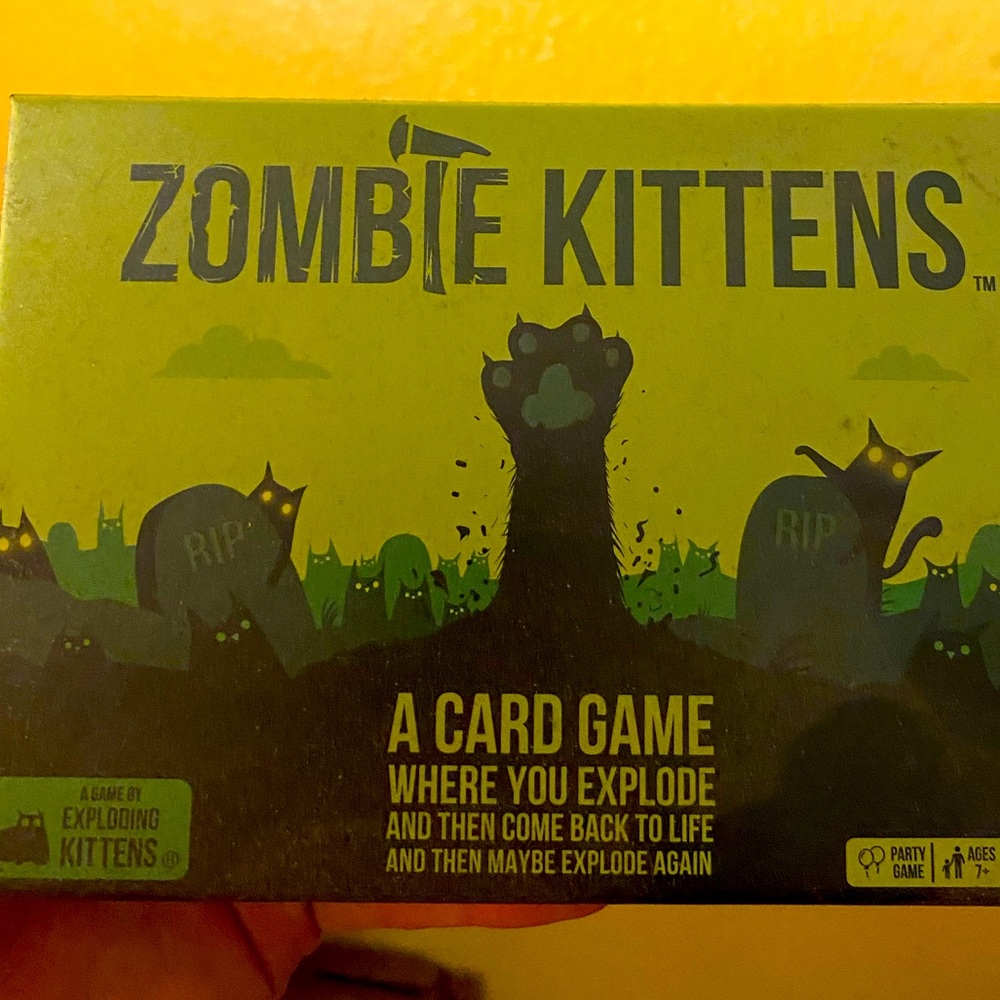Brand new Zombie Kittens card game with a bag of assorted beads (RESERVED) 💜